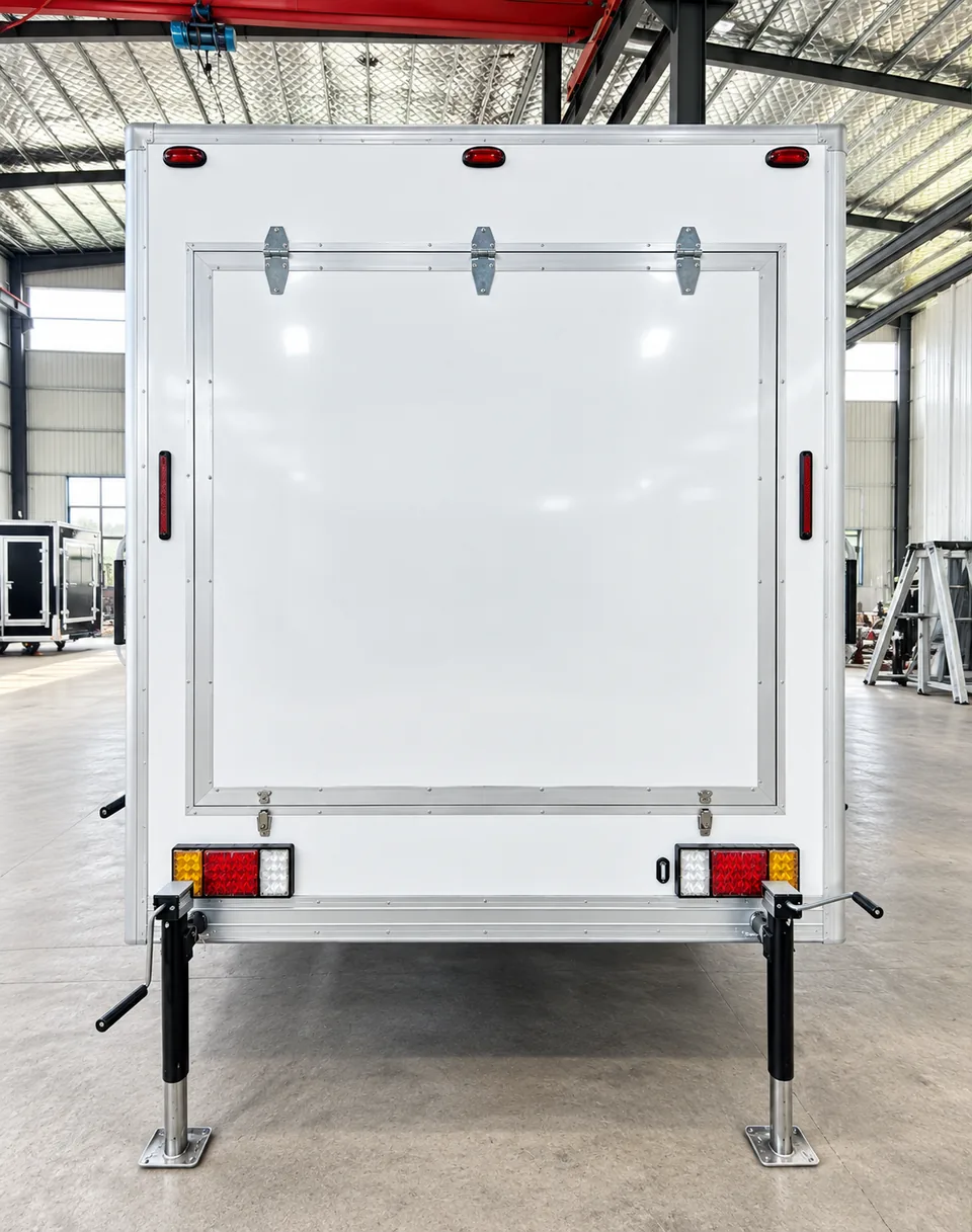 Interior handwashing fixtures in a portable event shower trailer rental