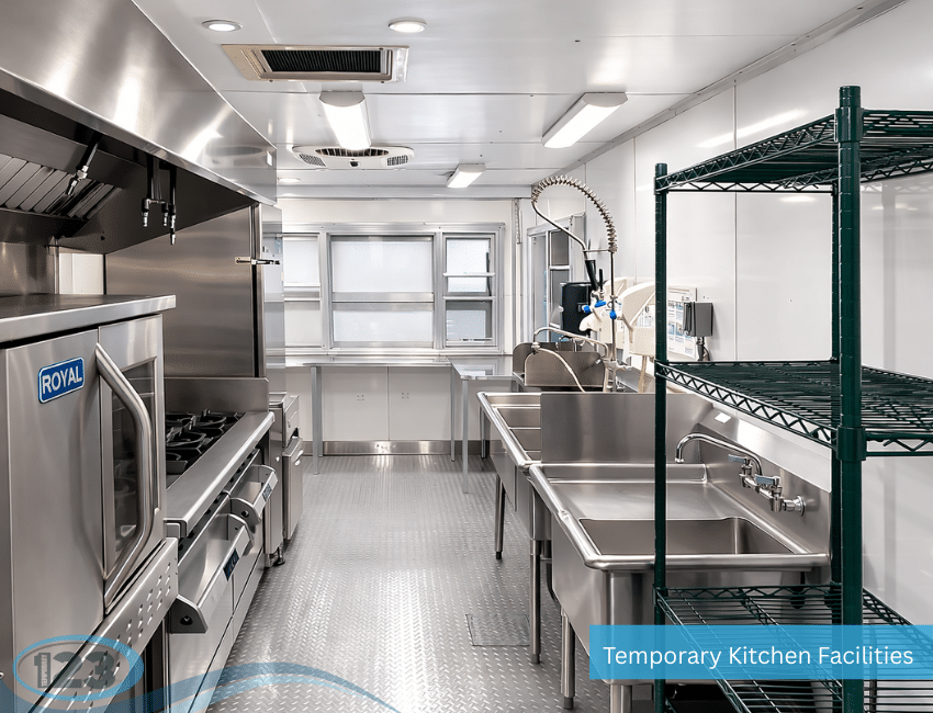 Mobile Kitchen Trailer Rental: Temporary Shower Rental 123 equipment reference