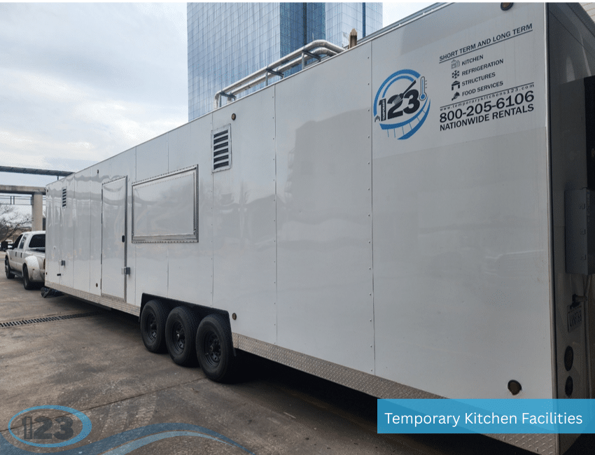 Mobile Kitchen Trailer Rental: Temporary Shower Rental 123 equipment reference