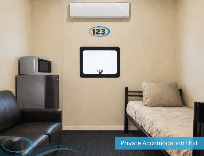 Base Camps for Rent | Modular & Scalable Housing Solutions: Temporary Shower Rental 123 equipment reference