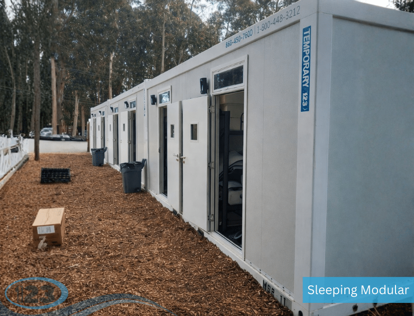 Oilfield Man Camp Rentals | Workforce Housing for Oilfield Projects: Temporary Shower Rental 123 equipment reference