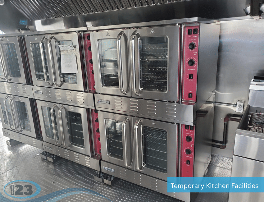 Mobile Kitchen Trailer Rental: Temporary Shower Rental 123 equipment reference